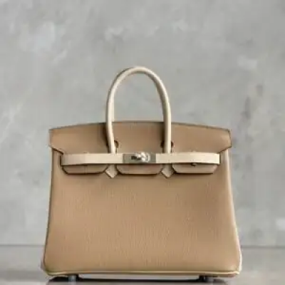 Túi Hermes Birkin da Togo phối 2 màu