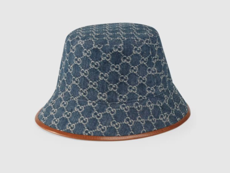 Mũ Gucci GG Canvas Bucket Hat 576371 4HAC3 4264 Màu Xanh Denim