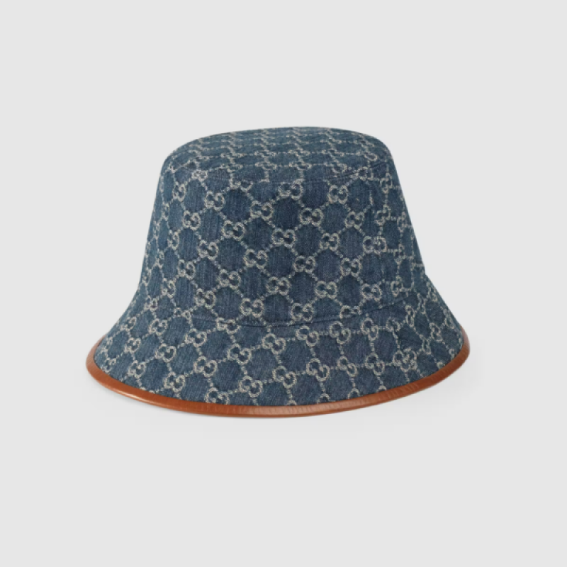 Mũ Gucci GG Canvas Bucket Hat 576371 4HAC3 4264 Màu Xanh Denim